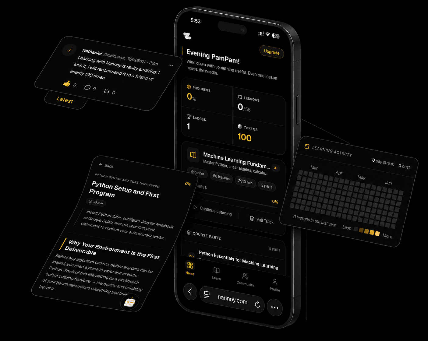 Nannoy app - personalized AI learning